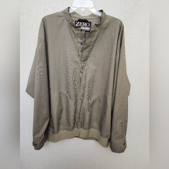 Zero Restriction Golf‎ Outerwear Tan men's windstopper pullover golf core LG - Picture 3 of 12